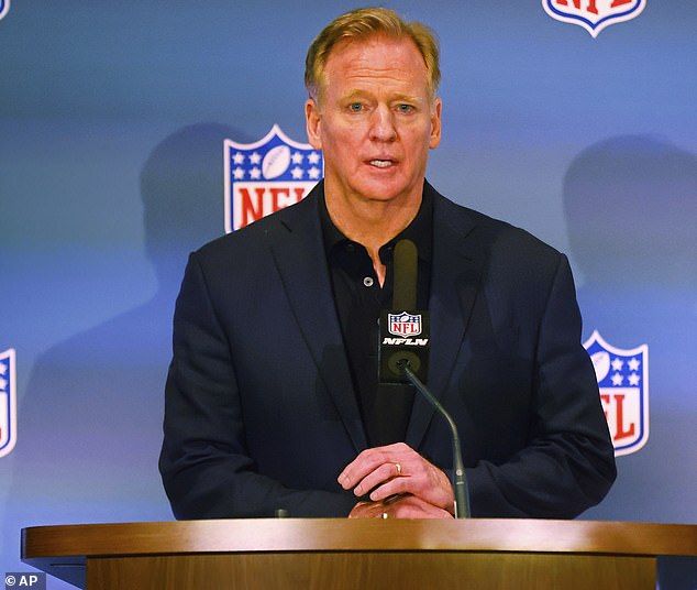 Ex-Nfl Stars Are More Likely To Reach Retirement Age Suffering From A Range Of Health Problems Than The Average American Man (Pictured: Nfl Commissioner Roger Goodell)