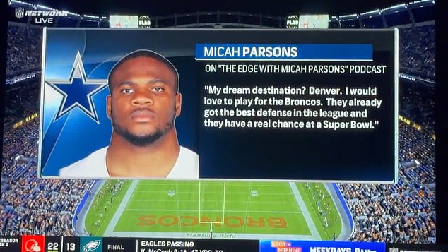 A Broncos Broadcast Fell For A Fake Quote From Parsons Which Has Circulated The Internet