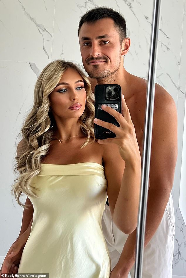 The Revival Of Bernard Tomic (Pictured, With Girlfriend Keely Hannah) Has Been Impressive - But He Will Cringe When He Looks Back At His Tussle Against Stefan Dostanic