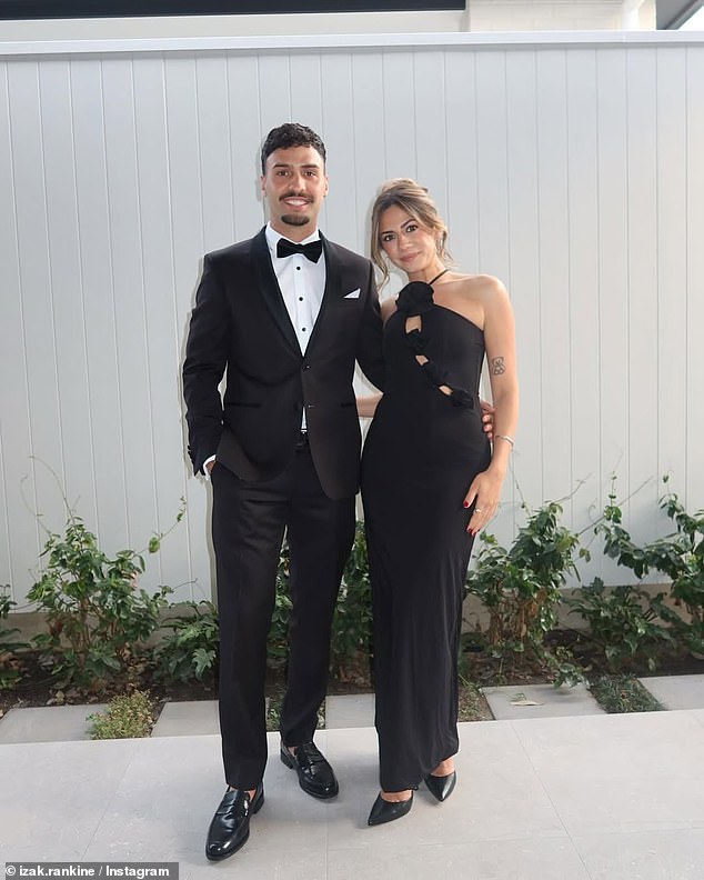 Crow Star Izak Rankine (Pictured With Calista Mittiga) Has Received A Surprisingly Short Ban By The Afl For His Homophobic Slur Against A Collingwood Player