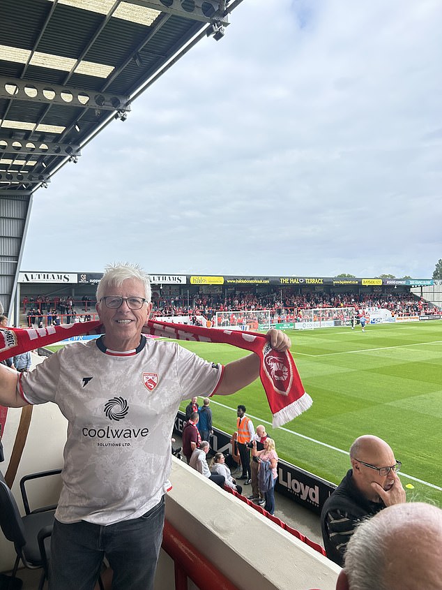 David Jones Spent Almost All Of Morecambe's Clash With Altrincham Keeping His Allegiances Under Wraps - Until He Could Wait No Longer