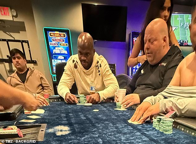The Former Nfl Running Back Was Pictured Playing Poker Shortly Before His Latest Dwi Arrest