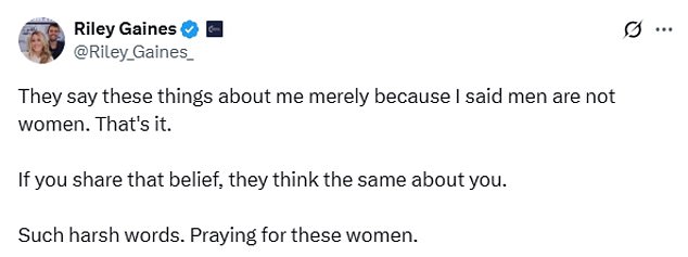 Gaines Was Roundly Praised For Her Reaction To The Abusive Comments Made On The Podcast