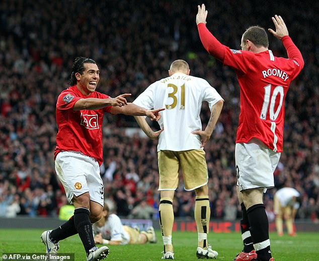 Carlos Tevez (Left) Was Rooney's Favourite Strike Partner During His Time At Old Trafford
