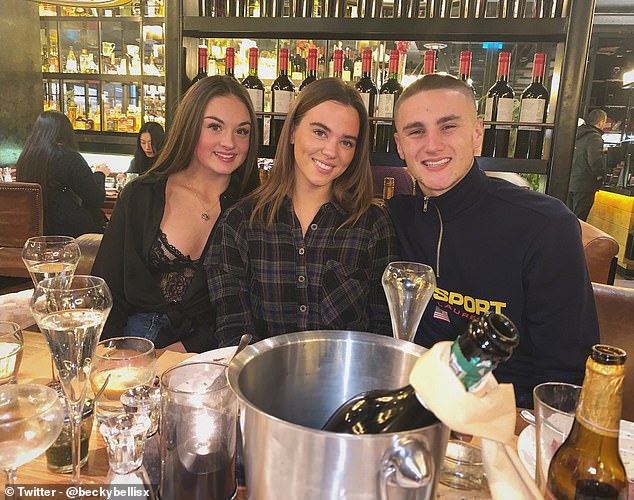 One Of Keane's Daughters Leah (Middle) Is Expecting Her First Child With Southampton Defender Taylor Harwood-Bellis (Right)