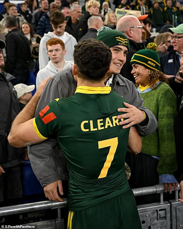 Nathan Shares An Embrace With Brother Jett, Who Is Carving His Own Nrl Path In New Zealand