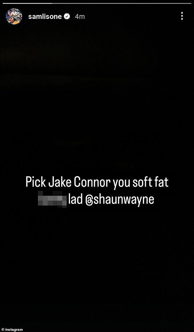 Lione Posted This Tirade To His Instagram Story, Which Was Later Deleted By The Leeds Forward