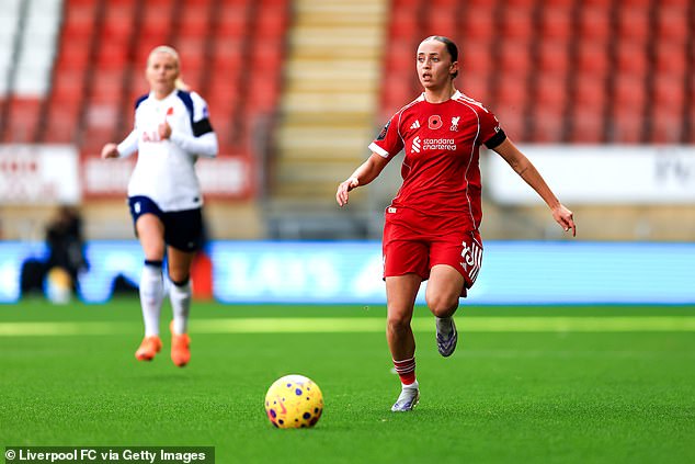 The Forward Appeared To Land On Her Neck After Competing For A Header Against Tottenham Hotspur