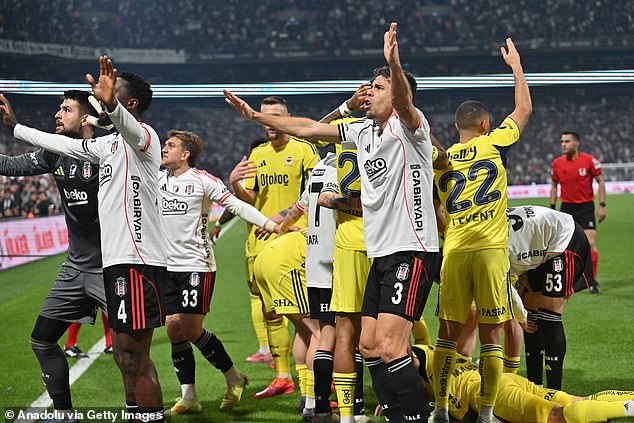 Former Aston Villa Man Marco Asensio Hit The Deck In The Second Half After Being Hit By An Object Thrown From The Crowd