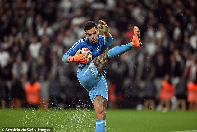 The Shot Stopper Tried To Volley A Cup Back Into The Crowd As He Gestured To The Referee