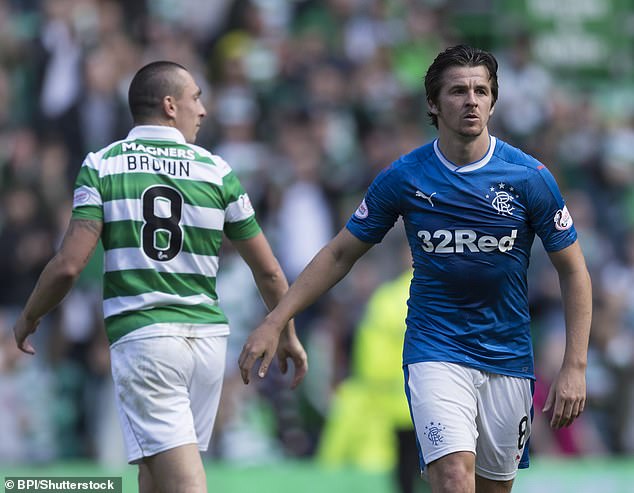 Brown And Barton Walk Off The Pitch Following Rangers' Heavy Defeat In 2016