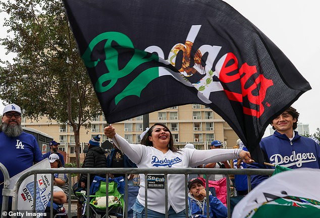 Dodgers Fans Took To The Streets Armed With Flags And Banners In Celebration Of Their Triumph