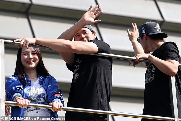 The Two-Way Star Was Joined On The Bus By Wife Mamiko As She Made A Rare Public Appearance