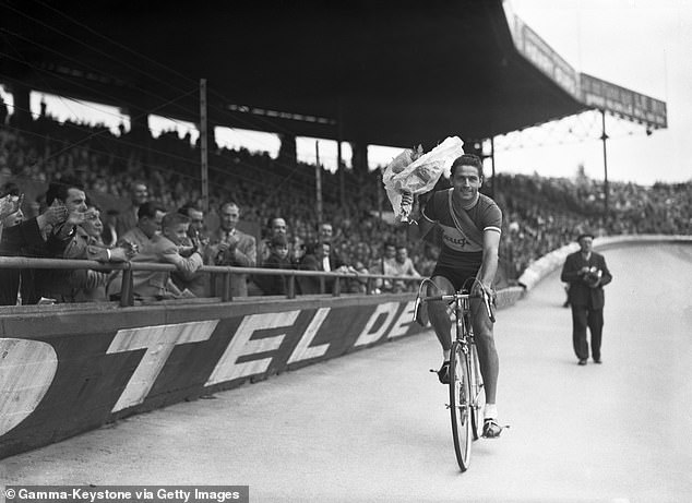 Charles Coste Is Pictured After Winning A Cycling Event In September Of 1949