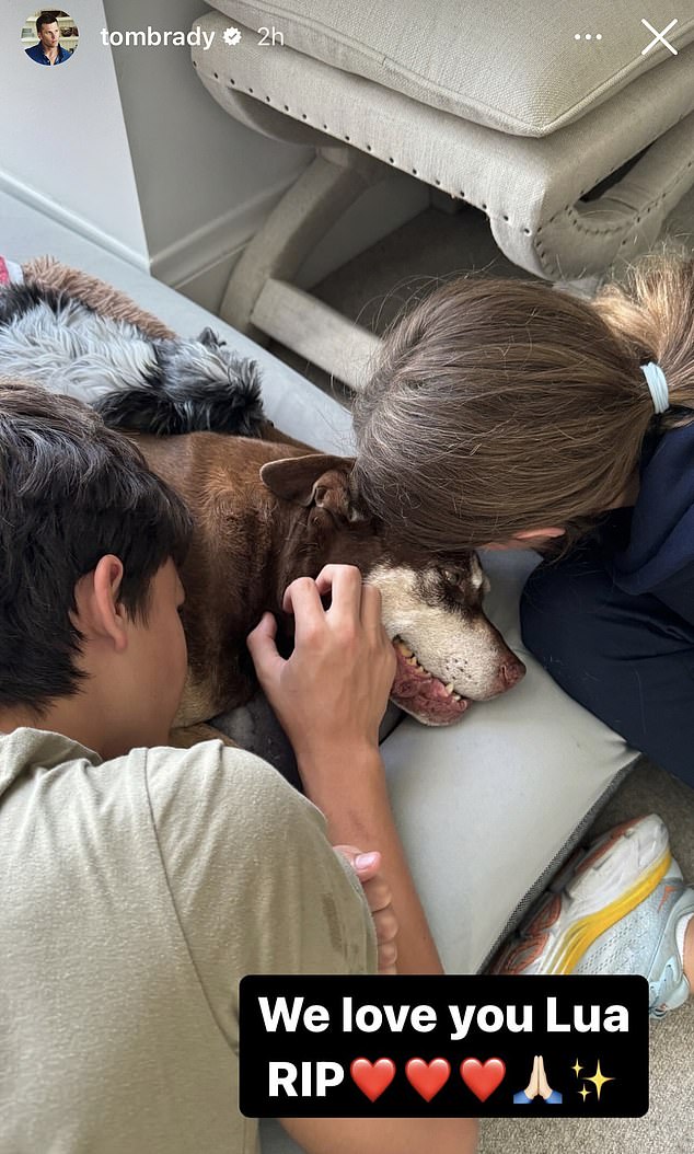 Tom Brady's Children Say 'Goodbye' To Their Beloved Dog Lua Back In 2023