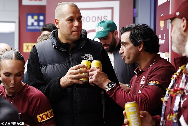 The Pair Had Been Seen Enjoying A Beer Together Following Queensland's State Of Origin Triumph