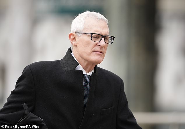 Tv Presenter Jeremy Vine Arrives At The Court, Having He Previously Sued Barton For Libel