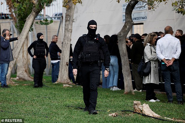 Masked Police Officers Were Present And Guarded A Few Defendants Still In Detention In Athens