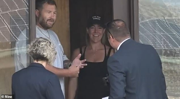 Pictured: The Moment Merrin (Left) Was Arrested By Police At His Home On Tuesday Morning