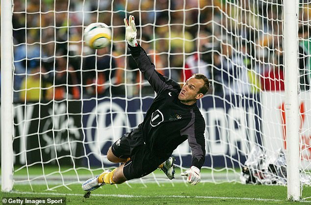 Schwarzer Is Best Known In Australia For His Heroics In The Penalty-Shootout Win Against Uruguay (Pictured) In November Of 2005, Which Saw The Socceroos Qualify For The 2006 World Cup In Germany