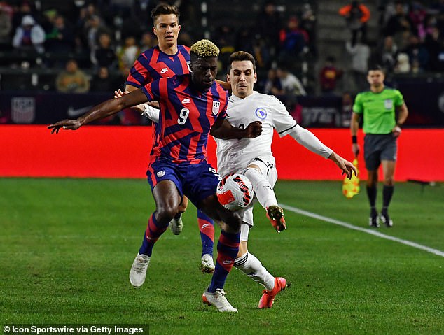 Radnicki 1923 Star Mehmed Cosic, Pictured For Bosnia Against The Usa (Right), Claimed The Manager Complained About Feeling Unwell Just Hours Before