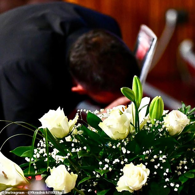 Radnicki Shared Photos On Social Media Of Attendees Paying Their Respects To Zizovic