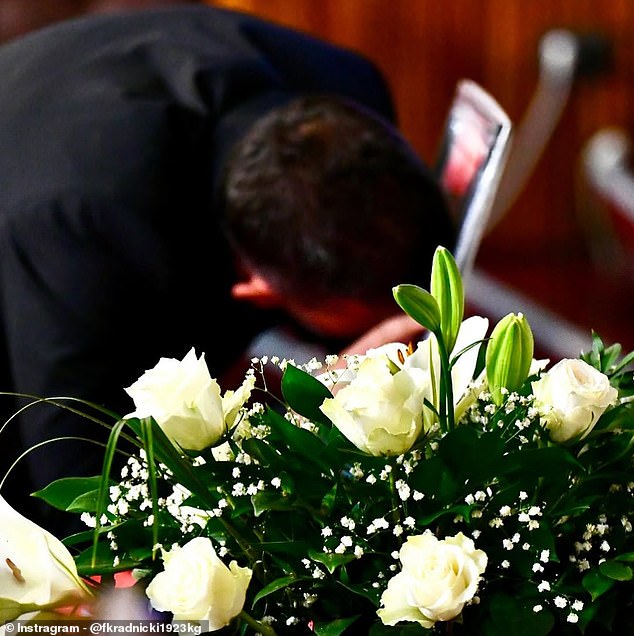 Radnicki Shared Photos On Social Media Of Attendees Paying Their Respects To Zizovic