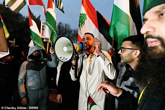 However, The Match Was Overshadowed By Politics With Pro-Palestine Protesters Pictured Outside Villa Park Hours Before The Hosts' Europa League Match Against The Israeli Side