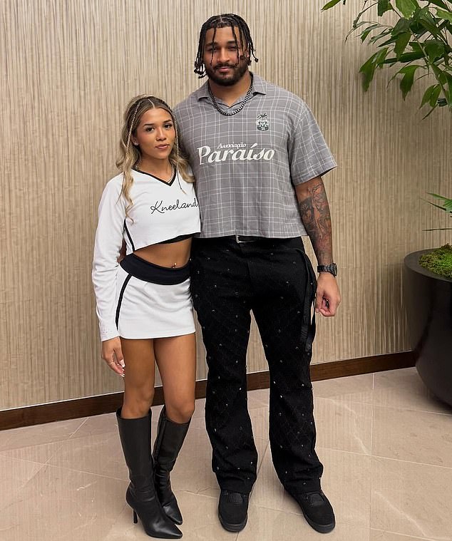 Marshawn Is Pictured With Girlfriend Catalina Mancera, Whom He Texted To Say Goodbye Shortly Before Taking His Own Life