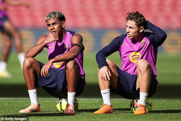 Yamal Sits With Fermin Lopez, Who Entered The Nou Camp For The First Time To Train Today