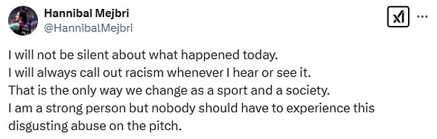 Mejbri Took To Social Media To Insist He 'Will Not Be Silent About What Happened' In Terms Of The 'Disgusting Abuse'