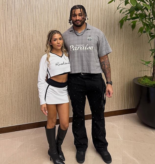 The 24-Year-Old Football Player Is Pictured With His Girlfriend, Catalina Mancera