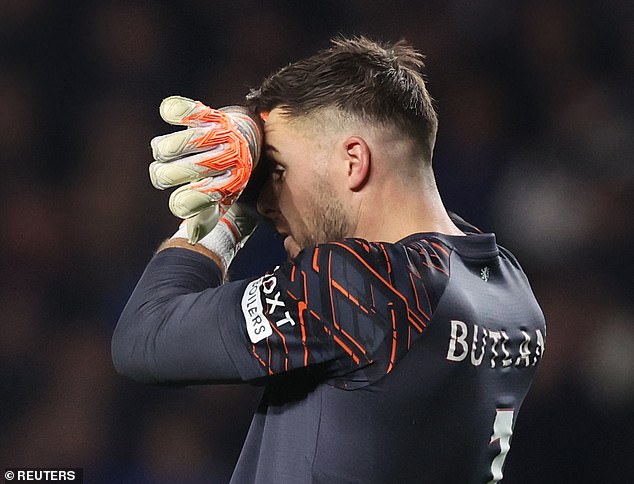 Jack Butland Can't Hide His Frustration As The Ibrox Side's Miserable Season Continues