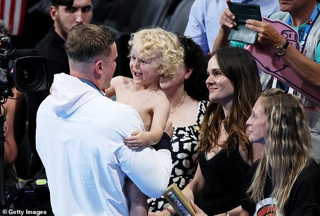 Peaty Seen Chatting With His Three-Year-Old Son George After Winning His Silver Medal In Paris
