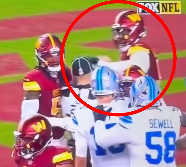 Moments Later, Javon Kinlaw Shoved An Official And Was Hit With A 15-Yard Penalty