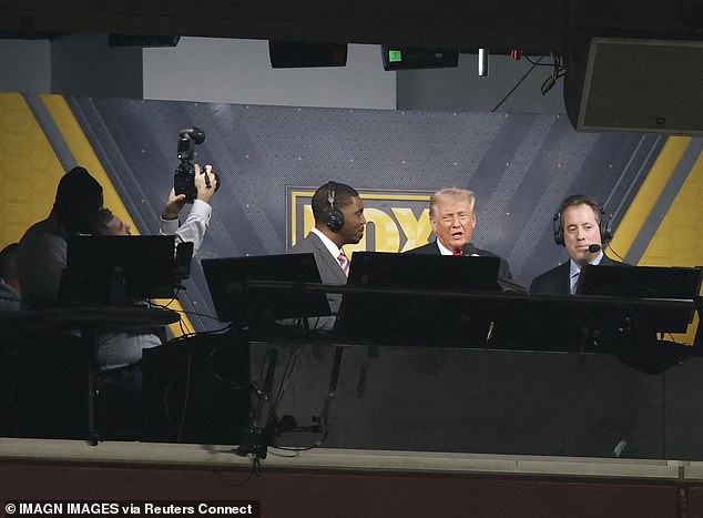 Trump Spoke To The Network While Attending Washington Commanders Against Detroit Lions