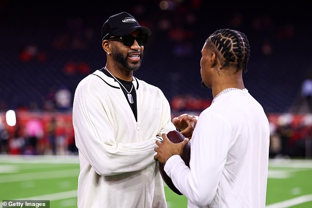 The Pair Were Spotted Deep In Conversation On The Field After The Wide Receiver Was Benched