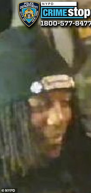 They say he fled the scene on foot and was wearing a black cap and multicolored sneakers