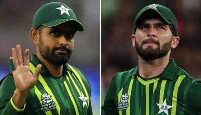 Babar Azam (Left) And Shaheen Shah Afridi. — Icc/Afp/File