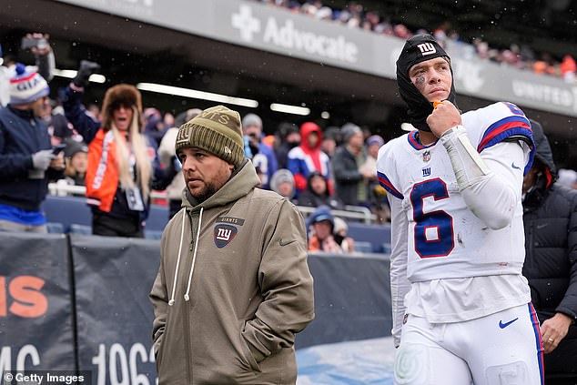 Jaxson Dart Was Ruled Out Of The Giants' Game Against The Bears On Sunday Due To Concussion