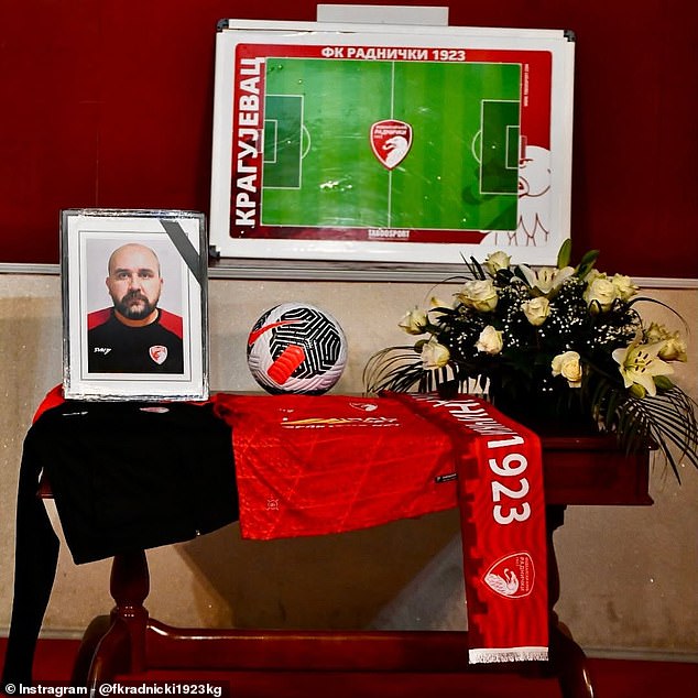 A Memorial Service Has Been Held In Serbia To Honour Mladen Zizovic, Who Died At The Age Of 44