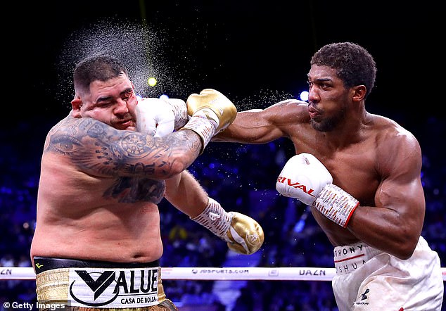 Diriyah, Saudi Arabia - December 07: Anthony Joshua Punches Andy Ruiz Jr During The Ibf, Wba, Wbo &Amp; Ibo World Heavyweight Title Fight Between Andy Ruiz Jr And Anthony Joshua During The Matchroom Boxing 'Clash On The Dunes' Show At The Diriyah Season On December 07, 2019 In Diriyah, Saudi Arabia (Photo By Richard Heathcote/Getty Images) Two-Time World Heavyweight Champion Anthony Joshua To Fight Youtube Star Jake Paul.