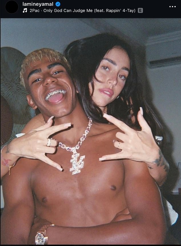 Yamal Is Still Suffering With 'Trouble In His Pubic Area' - The Barcelona Star Recently Shared A Snap Of Himself Shirtless With New Girlfriend Nicki Nicole