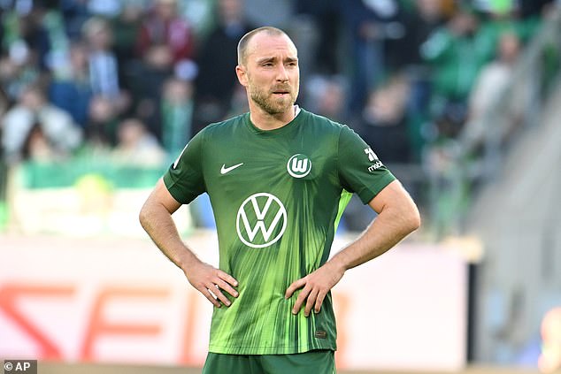 The Reasons Behind Why Christian Eriksen (Pictured For Wolfsburg) Turned Down Wrexham Have Been Revealed