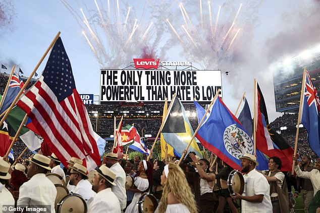 Bad Bunny Ended With A Message That Read: 'The Only Thing More Powerful Than Hate Is Love'