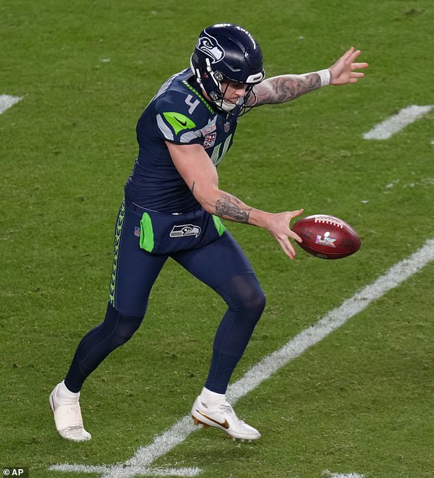 The Punter Who Was Raised In Sydney (Pictured) Played A Significant Role In Seattle's Super Bowl Victory