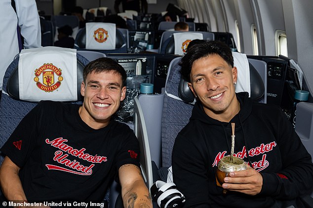 Manuel Ugarte And Lisandro Martinez Head For Chicago On United's Pre-Season Tour Of The Usa Last Summer