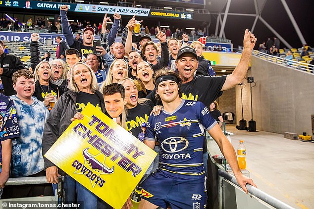 Tom Chester (Pictured) Had A Large Fan Club Watch Him Debut For The Cowboys In 2022