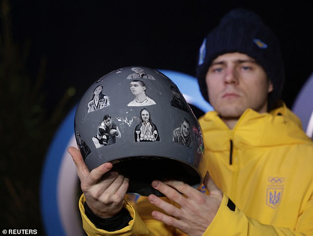 He Was Warned Against Continuing To Wear A Helmet Depicting The Images Of Ukrainian Sportsmen And Women Killed In The War