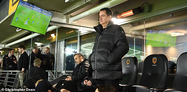 The Owner Watches His Hull Side Take On Watford From His Box In The Chairman's Lounge. The Match Finishes Goalless, The Scoreline He So Detests